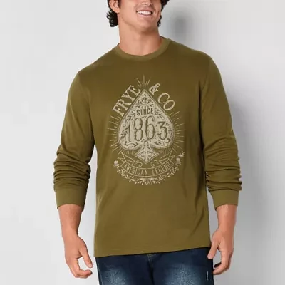 Frye and Co. Big and Tall Mens Crew Neck Long Sleeve Regular Fit Thermal Top