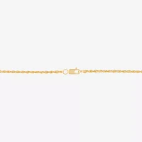 10K Gold Inch Solid Rope Chain Necklace