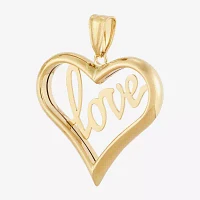 Womens 14K Gold Heart Pendants