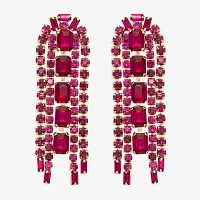 Bijoux Bar Tassel Glass Drop Earrings