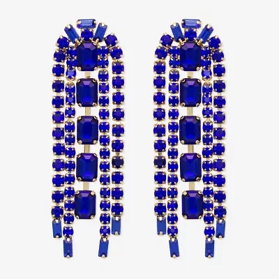 Bijoux Bar Tassel Glass Drop Earrings