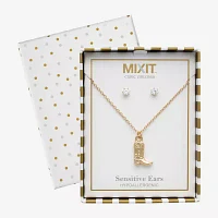 Mixit Hypoallergenic Cowboy Boot 2-pc. Cubic Zirconia Jewelry Set