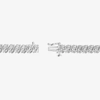 (I1/ I) 1 CT. T.W. Lab Grown White Diamond 14K Gold Over Silver or Sterling 7.5 Inch Tennis Bracelet