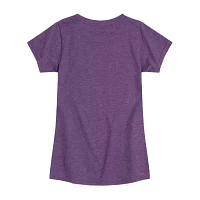 Big Girls Crew Neck Short Sleeve Inside Out T-Shirt