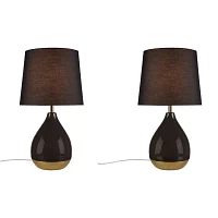 510 Design 21.5 Liora 2-Tone 2-pc. Lamp Set