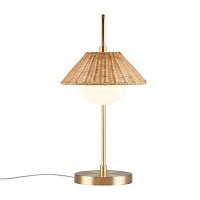 INK+IVY 20 Laguna Rattan Weave Shade Table Lamp