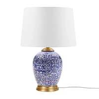 Hampton Hill Mystique Blue Ginger Jar Table Lamp