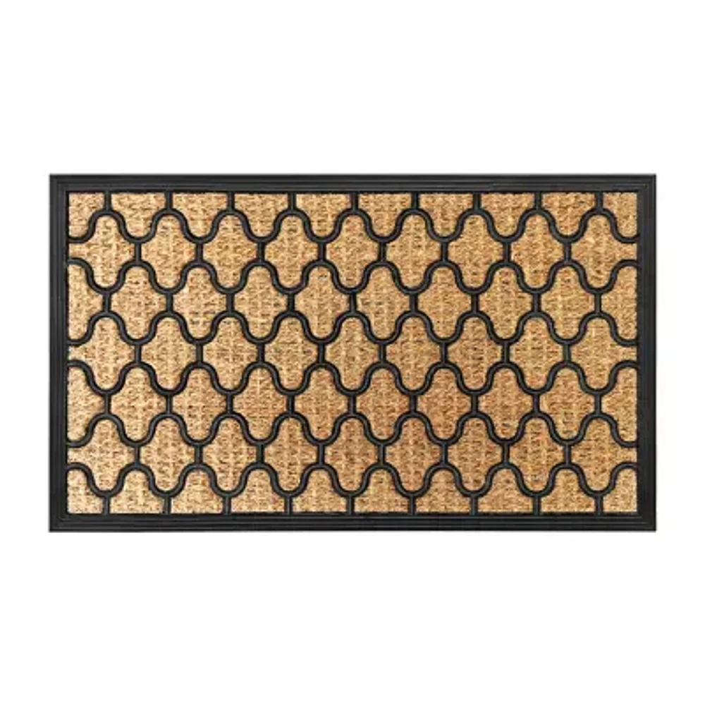 Achim Harlequin Natural Coir 18"X30" Doormat