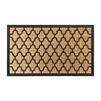 Achim Harlequin Natural Coir 18"X30" Doormat