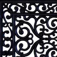 Achim Tuscany Wrought Iron Rubber 18"X30" Doormat