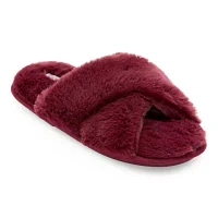 Mixit Criss Cross Hard Sole Womens Slip-On Slippers