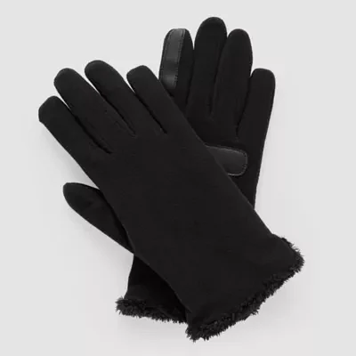 Isotoner Fleece Solid Glove Touch Screen Enabled Cold Weather Gloves