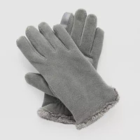 Isotoner Fleece Solid Glove Touch Screen Enabled Cold Weather Gloves