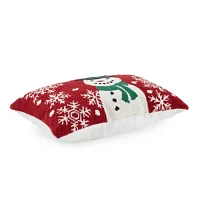 North Pole Trading Co. Snowman Lumbar Pillow