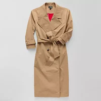 Jamey Perry x JCPenney Womens Adaptive 3/4 Sleeve Trench Coat