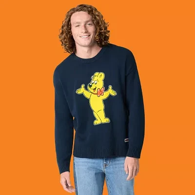 JCPenney x HARIBO Mens Crew Neck Long Sleeve Pullover Sweater