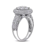 2 CT.T.W. Natural Diamond 10K White Gold Bridal Ring