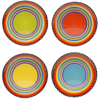 Certified International Tequila Sunrise Set of 4 Salad Plates