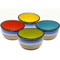 Certified International Tequila Sunrise Set of 4 Ice Cream Bowls