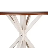 Pocksen Table Round Wood-Top Dining Table