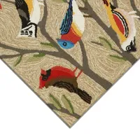 Liora Manne Frontporch Birds Hand Tufted Rectangular Rugs & Floor Coverings Indoor Outdoor Animal Accent