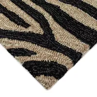 Liora Manne Ravella Zebra Hand Tufted Indoor Outdoor Rectangular Accent Rug