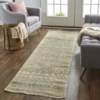 Weave And Wander Eckhart Abstract Hand Knotted Indoor Rectangle Runners