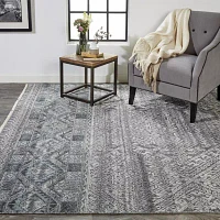 Weave And Wander Eckhart Geometric Hand Knotted Indoor Rectangle Area Rugs