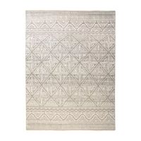 Weave And Wander Eckhart Geometric Hand Knotted Indoor Rectangle Area Rugs