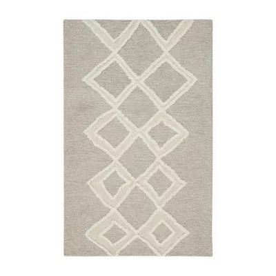 Weave And Wander Elika Geometric Hand Tufted Indoor Rectangle Accent Rugs