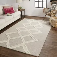 Weave And Wander Elika Geometric Hand Tufted Indoor Rectangle Accent Rugs