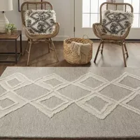 Weave And Wander Elika Geometric Hand Tufted Indoor Rectangle Accent Rugs