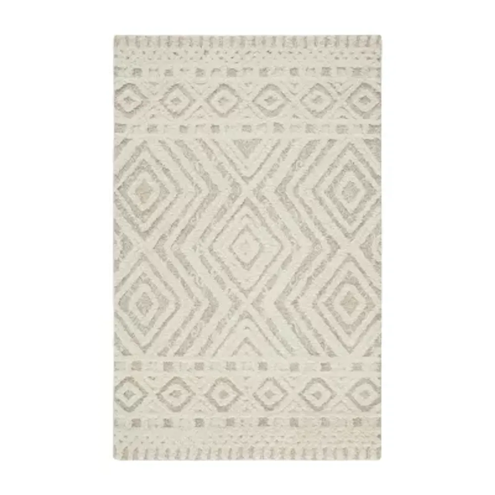 Weave And Wander Elika Geometric Hand Tufted Indoor Rectangle Accent Rugs