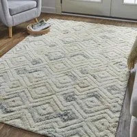 Weave And Wander Elika Geometric Hand Tufted Indoor Rectangle Area Rugs