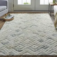 Weave And Wander Elika Geometric Hand Tufted Indoor Rectangle Area Rugs