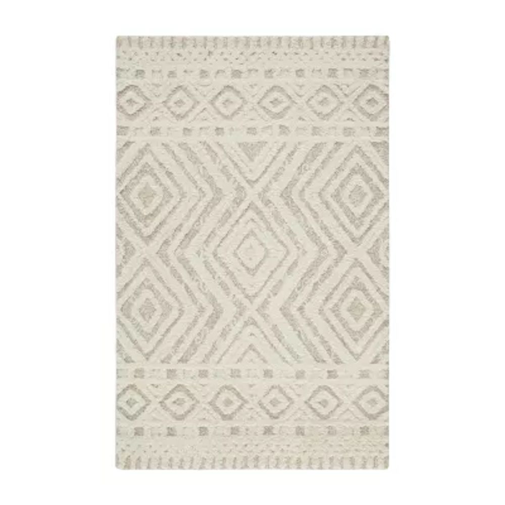 Weave And Wander Elika Geometric Hand Tufted Indoor Rectangle Area Rugs