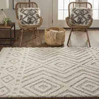 Weave And Wander Elika Geometric Hand Tufted Indoor Rectangle Area Rugs