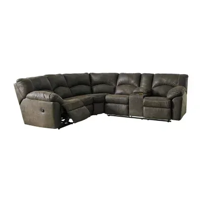 Signature Design by Ashley® Tambo Reclining 2pc Sectional in Canyon