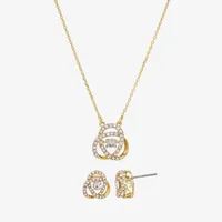 Sparkle Allure 2-pc. Cubic Zirconia 14K Gold Over Brass Knot Jewelry Set