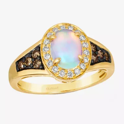 Le Vian® Ring featuring 5/8 CT. Neopolitan Opal™ 1/5 Chocolate Diamonds® 1/6 Nude Diamonds™ set 14K Honey Gold™