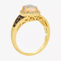 Le Vian® Ring featuring 5/8 CT. T.W. Neopolitan Opal™ 1/5 Chocolate Diamonds®  1/6 Nude Diamonds™ set 14K Honey Gold™