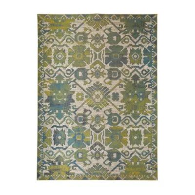 Weave And Wander Hurst Floral Machine Made Indoor Rectangle Area Rugs