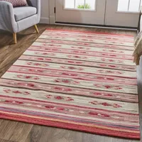 Weave And Wander Galvin Stripe Flatweave Reversible Indoor Rectangle Area Rugs