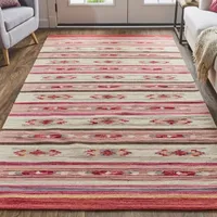 Weave And Wander Galvin Stripe Flatweave Reversible Indoor Rectangle Area Rugs