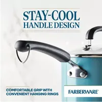 Farberware Eco Advantage Ceramic 3-qt.Straining Saucepan with Lid