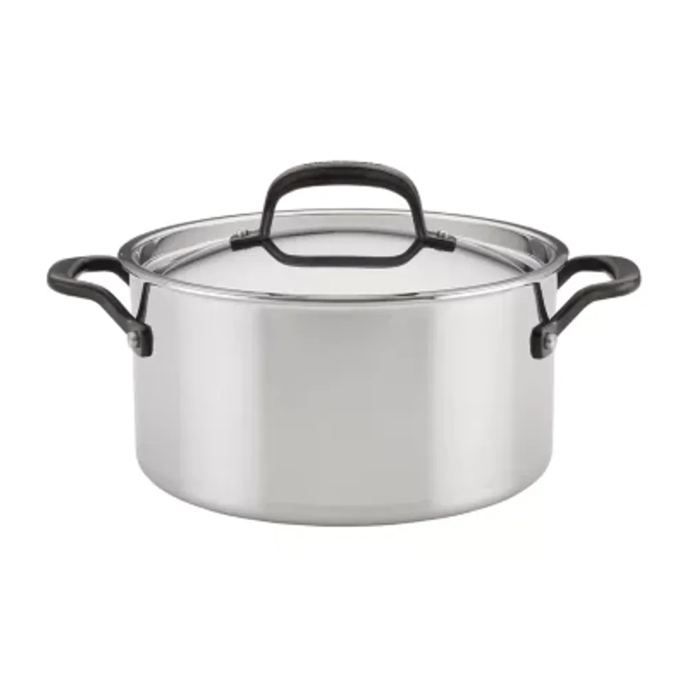 KitchenAid 5-Ply Clad  Stainless Steel 6-qt. Stockpot with Lid