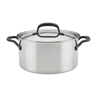 KitchenAid 5-Ply Clad  Stainless Steel 6-qt. Stockpot with Lid