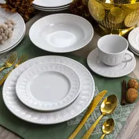 Elama Charlotte  20-pc. Porcelain Dinnerware Set