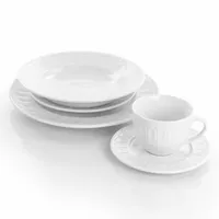 Elama Charlotte  20-pc. Porcelain Dinnerware Set