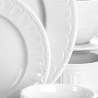 Elama Charlotte  20-pc. Porcelain Dinnerware Set